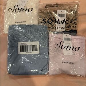 Soma Lace High Leg Briefs, Set of Four